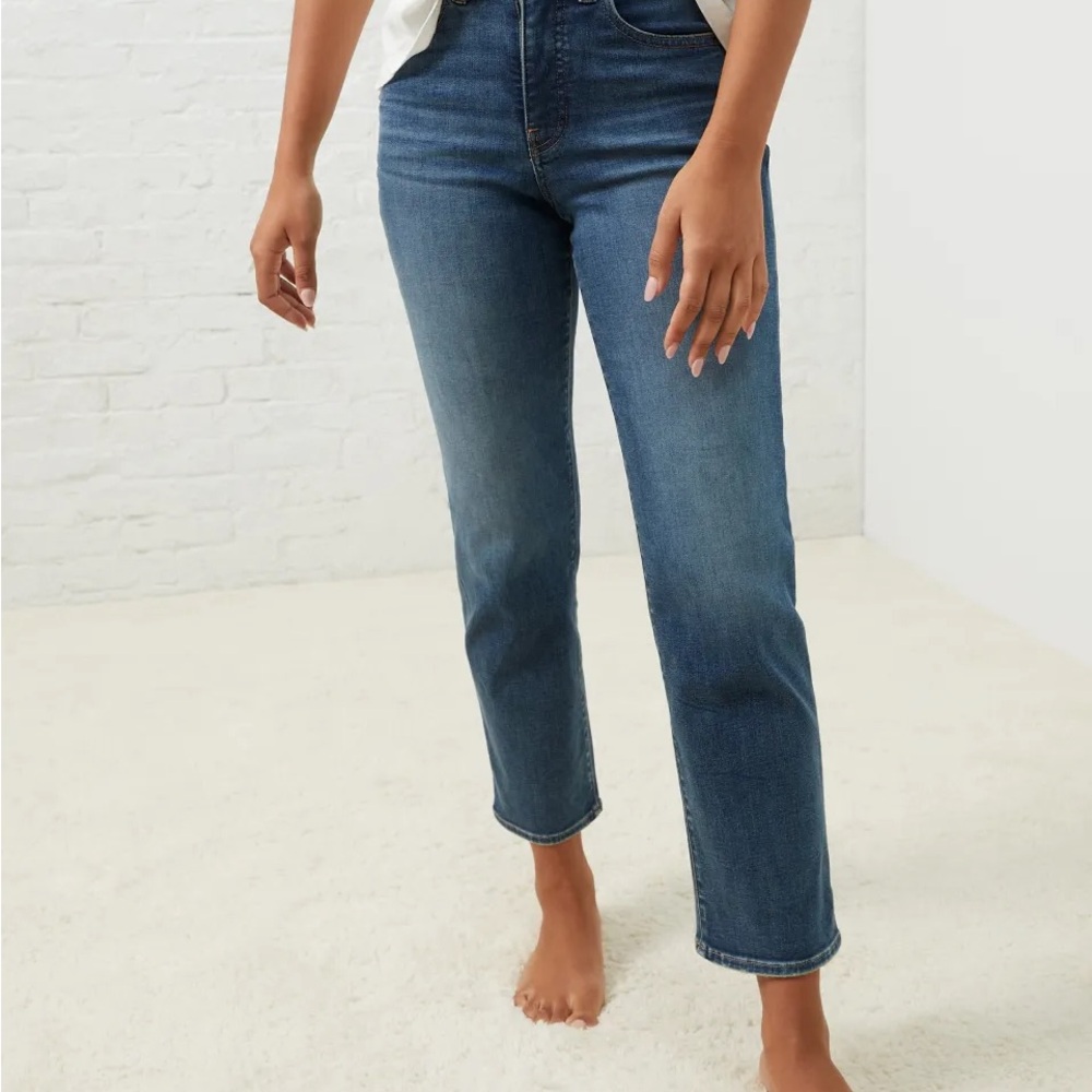 Up West All-Day High-Rise Straight Denim - VINTAGE / M